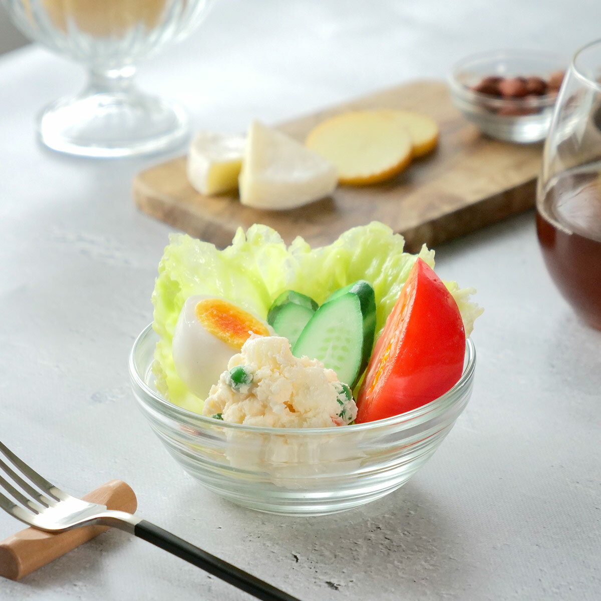 ボウル 12cm LYS STACK リススタック 強化ガラス 6個セット （ 食洗機対応 電子レンジ対応 DURALEX サラダボウル 食器 ガラス ガラス製 サラダ フルーツ アイス 丈夫 シンプル 洋食器 おしゃれ ）【39ショップ】