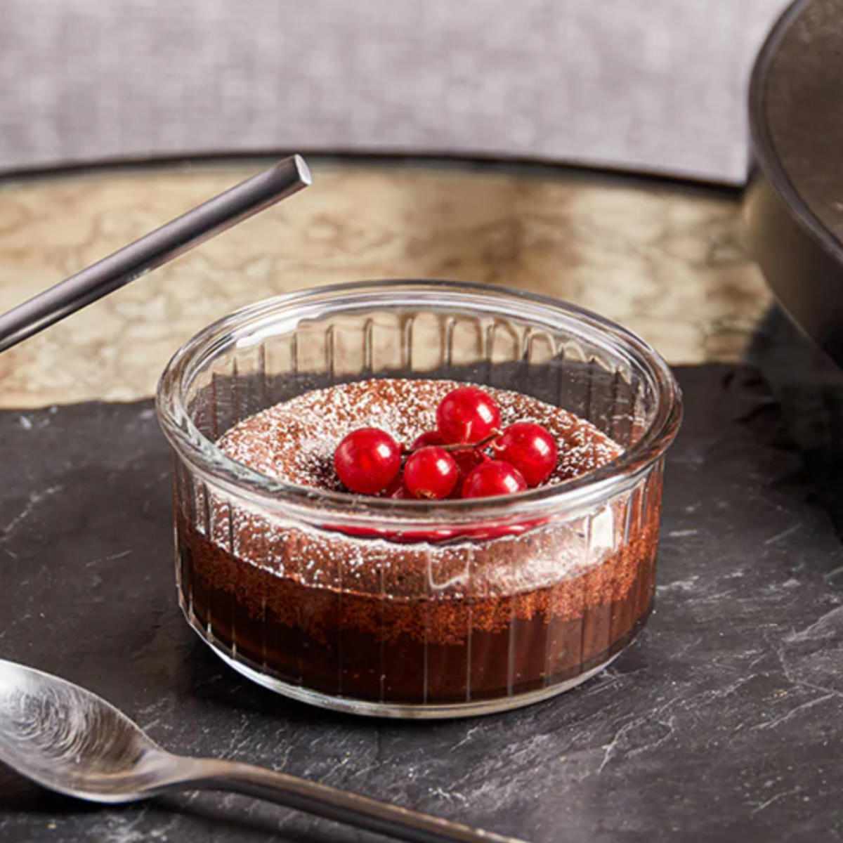 Glass - DURALEX デュラレックス ラメキン ボウル 10cm 4個セット （ RAMEQUIN 食洗機対応 電子レンジ対応 強化ガラス 小鉢 デザートカップ 食器 ガラス ガラス製 前菜 マリネ デザート スイーツ 丈夫 シンプル 洋食器 おしゃれ ）【39ショップ】