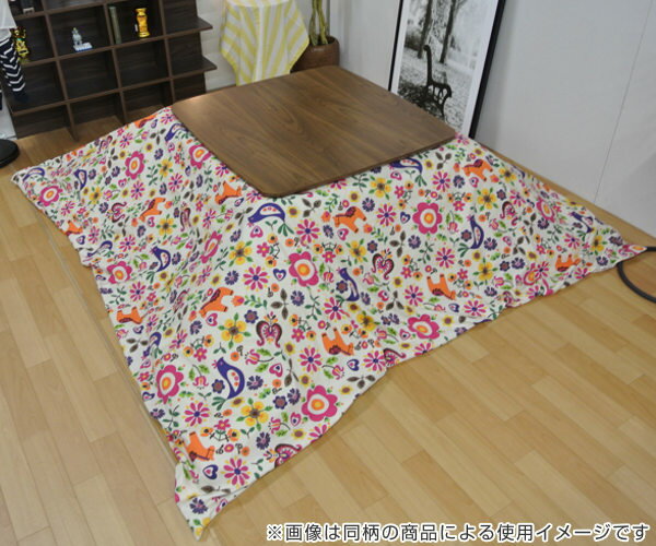 こたつ布団 厚掛け 185×185cm 正方形 日本製 綿100% 消臭 こたつ 布団 ( 送料無料 コタツ布団 こたつ掛け布団 こたつふとん 炬燵 コタツ ふとん 抗菌 厚手 動物 おしゃれ 国産 あったかい キルティング 厚掛け布団 植物 アニマル ) 【39ショップ】 [3]