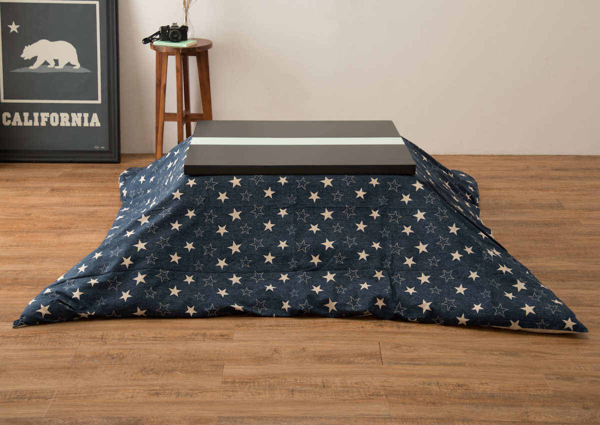 こたつ布団カバー 200×200cm 正方形 綿100% 日本製 ( 送料無料 こたつ布団 カバー コタツ布団 デニム 洗える コタツ布団カバー こたつカバー コタツカバー 星 おしゃれ 国産 紐付き 静電気 炬燵カバー 掛け布団カバー 洗濯 ) 【39ショップ】 [2]