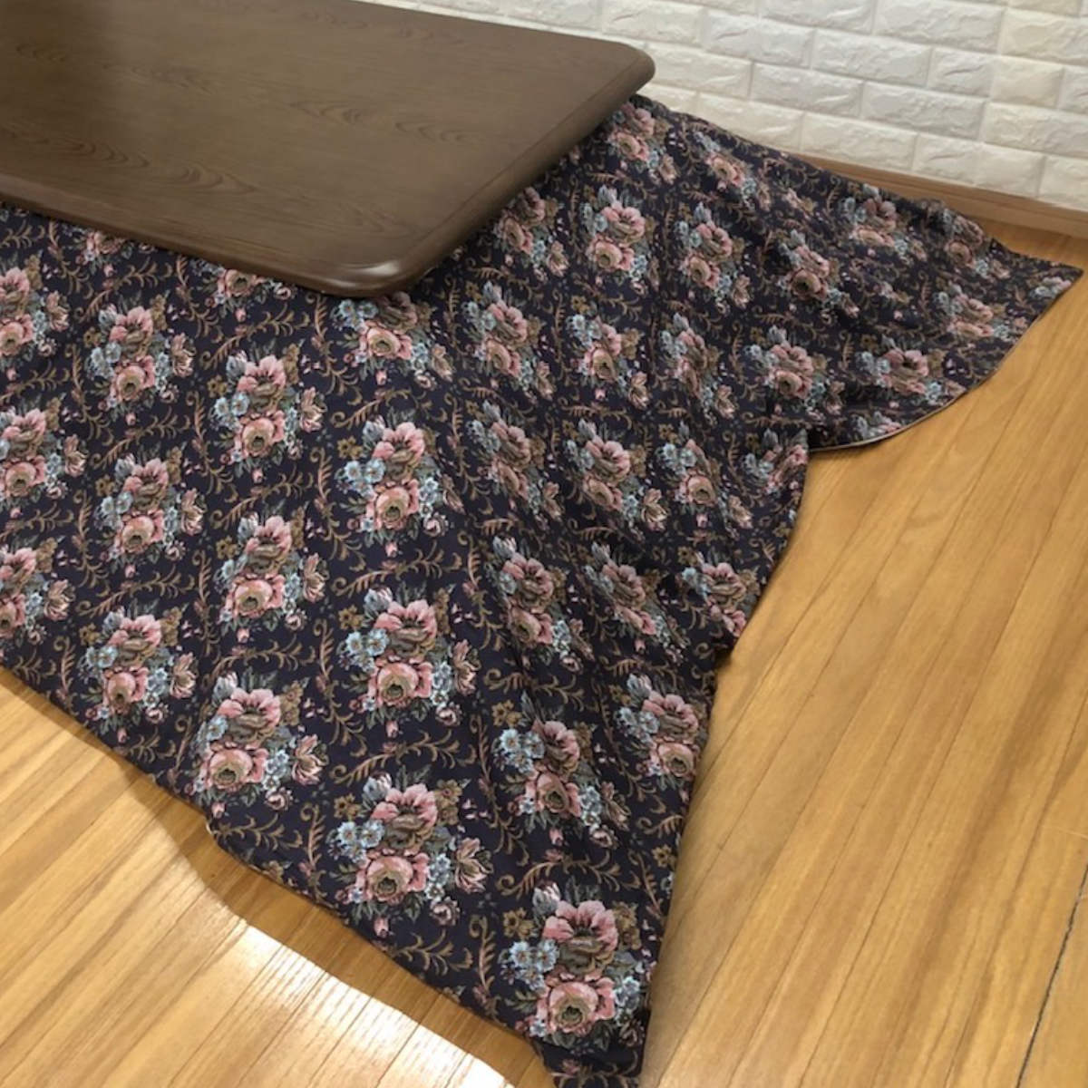 こたつ布団カバー 200×200cm ゴブラン 正方形 綿100% 日本製 ( 送料無料 こたつカバー コタツカバー こたつ掛布団カバー カバー 花柄 エレガント シック 洗える ) 【39ショップ】 [3]