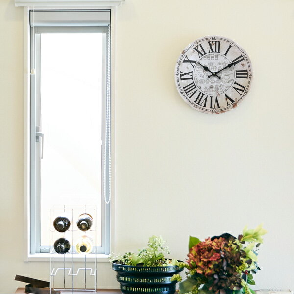 掛け時計 33cm カフェタイム 3 モチーフクロック Cafe Time