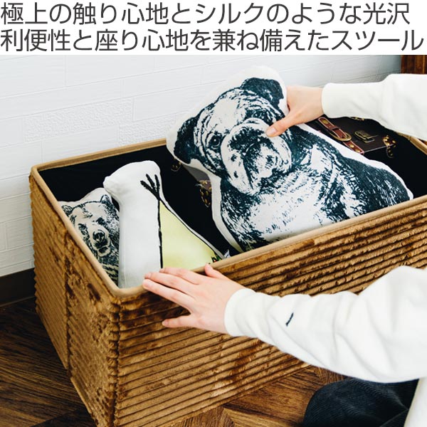 収納ボックス フランネル 座ってしまえて畳めるスツール baum バウム Lサイズ （ ...