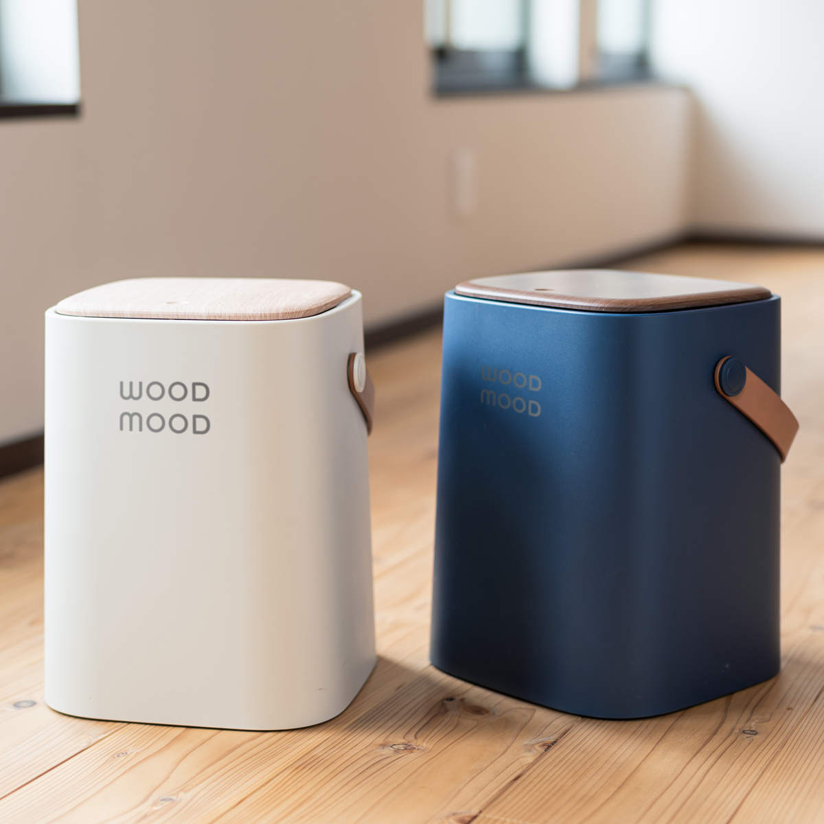 ゴミ箱 10L WOOD MOOD 持ち手付き （ 送料無料 ごみ箱 10リットル 10l おしゃれ ふた付き 北欧 シンプル 持ち運び 押して開く コンパクト 軽量 ごみ袋 隠せる ゴミ袋 ニオイ 臭い 対策 押し蓋 取っ手付き ナチュラル ） 【39ショップ】