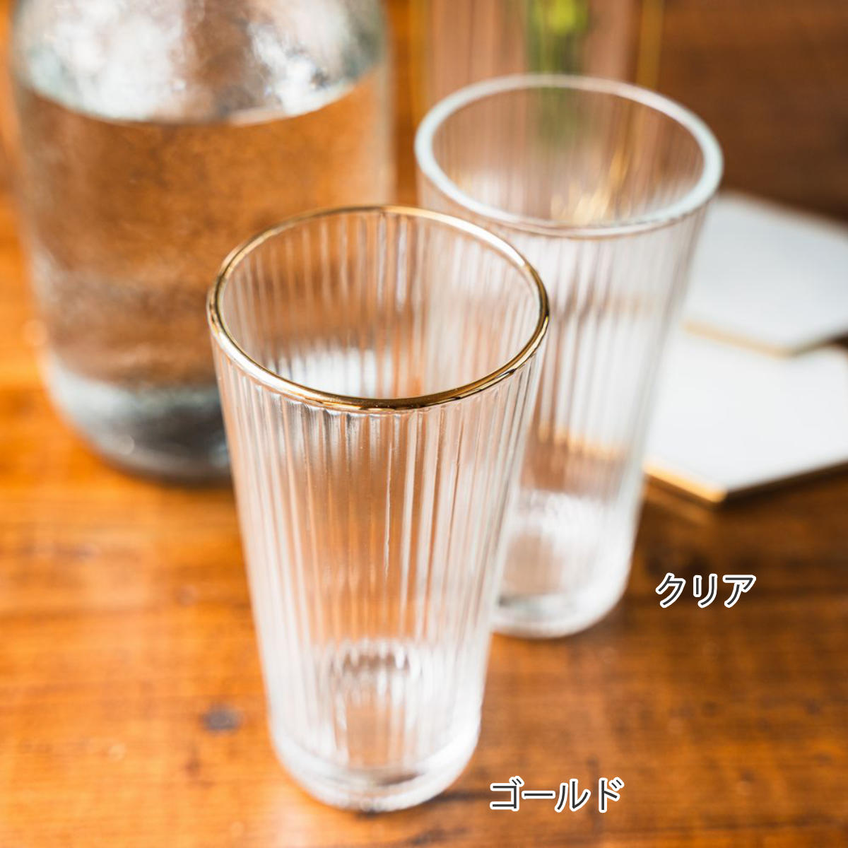 グラス theater ガラスタンブラー L （ 300ml ガラス コップ タンブラー 食器 クリア カフェ風 シンプル おしゃれ 使いやすい ）【39ショップ】 interior-palette-10205226 インテリアパレット サンプル画像2