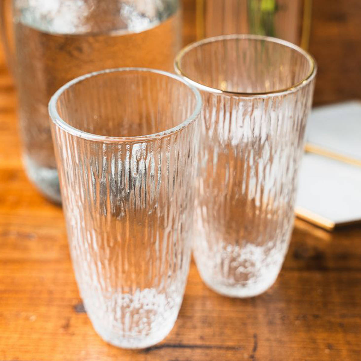 Rakuten - グラス theater ガラスタンブラー L （ 300ml ガラス コップ タンブラー 食器 凹凸ガラス テクスチャガラス デザインガラス カフェ風 シンプル おしゃれ 使いやすい ）【39ショップ】