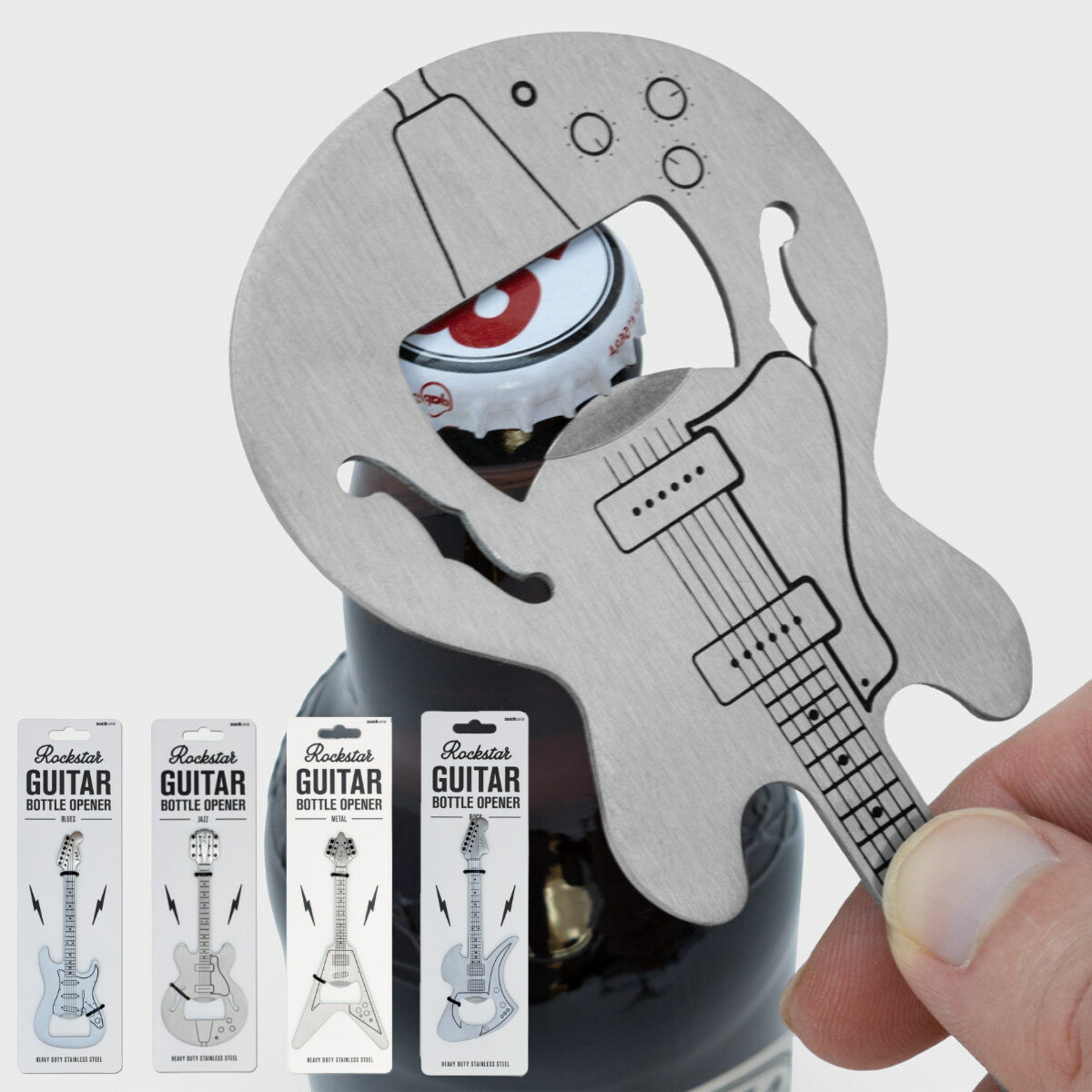 ボトルオープナー SUCK UK ギターボトルオープナー （ 栓抜 オープナー せん抜き 瓶ビール  ...