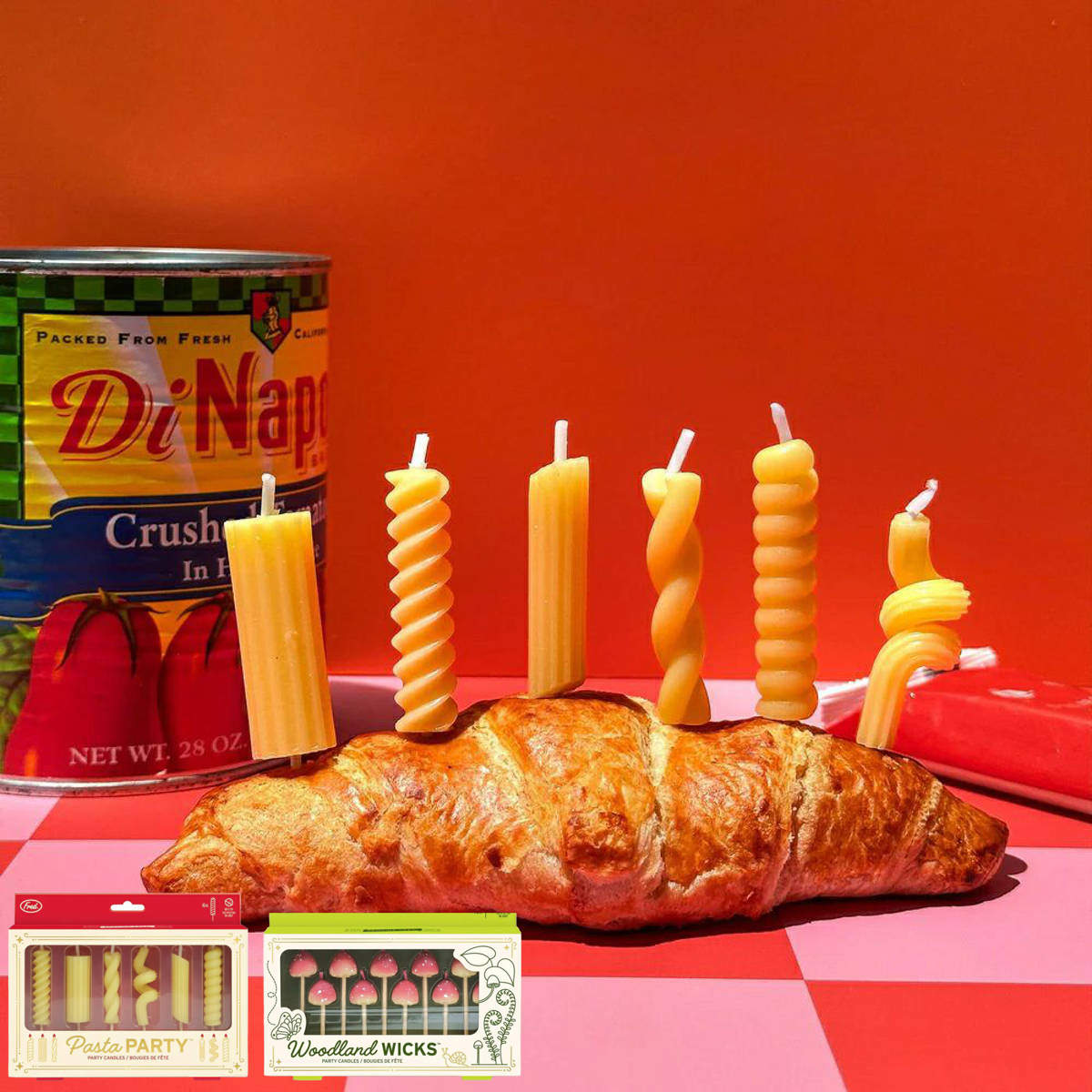 Fred キャンドル パーティー 食べ物 オシャレ お祝い （ フレッド パスタ きのこ 誕生日 ケ ...