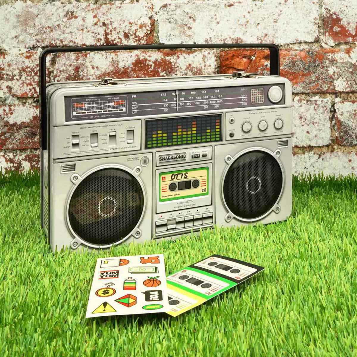 ケース ボックス ラジカセ SUCK UK 小物入れ オーガナイザー レトロ （ サックユーケー 収納ケース ラジカセ風 ステッカー付 インテリア かわいい 雑貨 収納 デザイン おもちゃ収納 飾る オブジェ グッズ 景品 プレゼント ギフト ）【39ショップ】