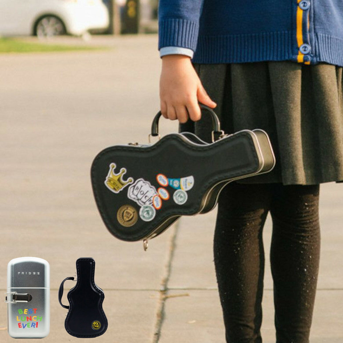 収納ケース SUCK UK オーガナイザー プレゼント オシャレ （ サックユーケー ギターケース型 冷蔵庫型 小物入れ 収納 インテリア 雑貨 おもしろグッズ デザイン 飾る オブジェ グッズ 景品 ギフト ）【39ショップ】