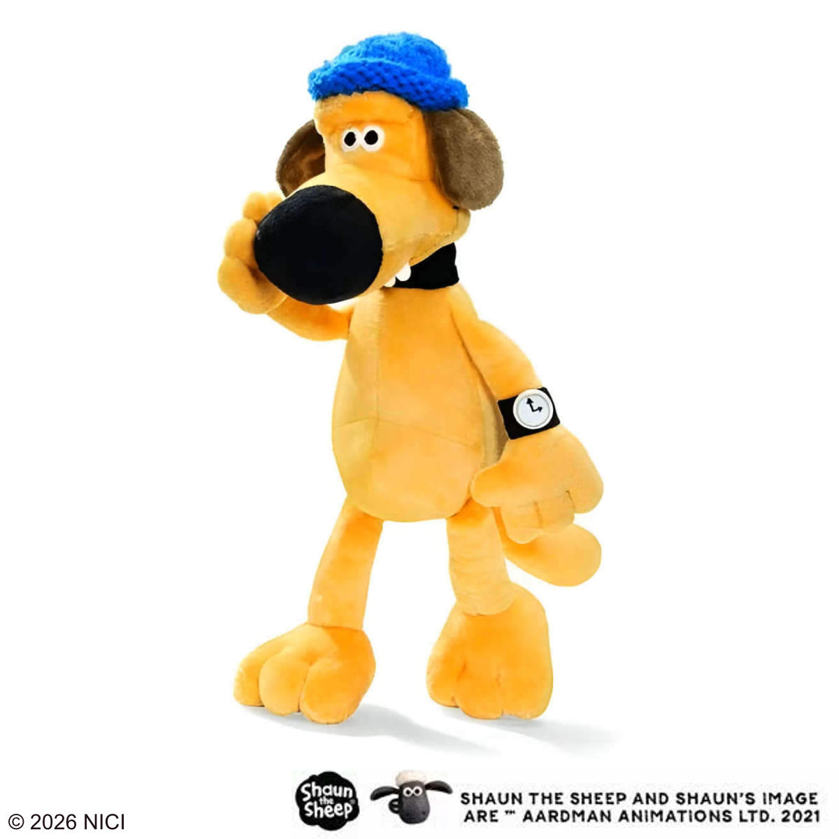 Dog - NICI ビッツァー 25cm ぬいぐるみ ひつじのショーン 犬 （ ニキ ヌイグルミ ふわふわ アニマル グッズ かわいい キャラクター もこもこ 縫いぐるみ 人形 ぬい撮り おもちゃ 玩具 子ども 女の子 男の子 プレゼント ）【39ショップ】