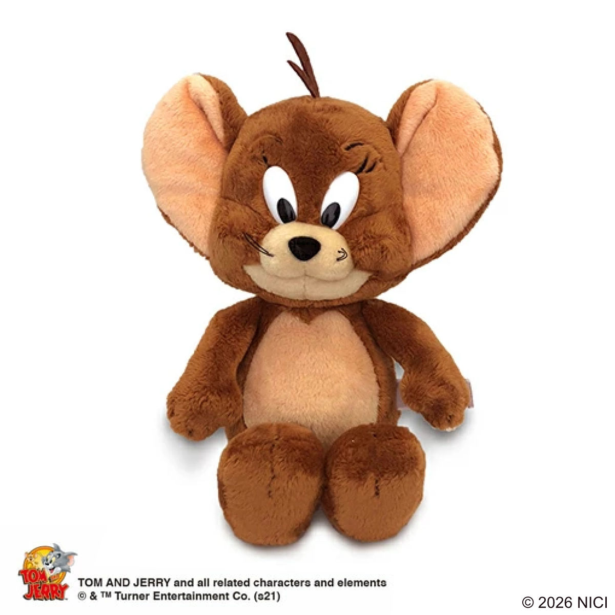 NICI 톰과 제리 제리 클래식 25cm 봉제인형 ( 니키 누이구루미 푹신푹신 동물 상품 귀여운 캐릭터 톰 제리