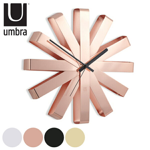 掛け時計 リボン umbra 北欧 壁掛け