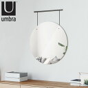 umbra イグジビット ミラー 直径61cm ( 送料無料 アンブラ 鏡 壁掛け ウォール かがみ 丸 アイアンバー 洗面 玄関 リビング 北欧風 大きめ お...