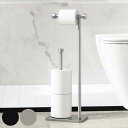 Umbra トイレットペーパースタンド カッパ ( 送料無料 アンブラ トイレットペーパーホルダー トイレットペーパーストッカー ぺーパー収納 サニタリー トイレ ブラック ニッケル おしゃれ ) 【39ショップ】