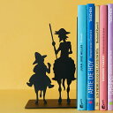 ブックエンド balvi ドンキホーテ 倒れない ( ブックスタンド 本立て 本 雑誌 収納 卓上 シルエット デザイン 金属 本収納 仕切り インテリア ギフト プレゼント ユニーク おしゃれ 本棚 卓上収納 デスク整理 ブラック )【39ショップ】