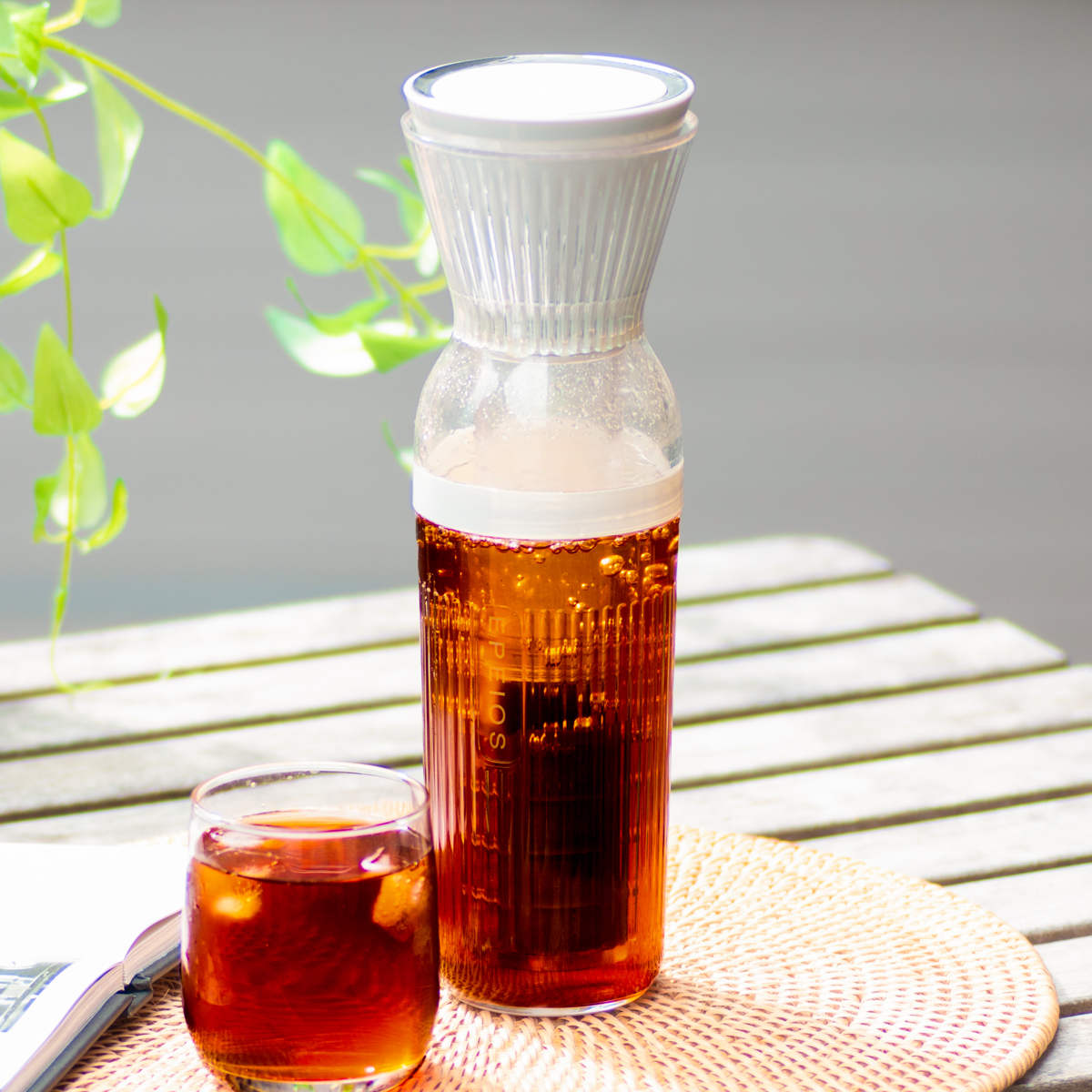 EPEIOS コールドブリューメーカー 350ml ( エペイオス 水出しコーヒーポット 真空抽出 全自動 カラフェ おしゃれ ボタンを押して10分待つだけ! ...