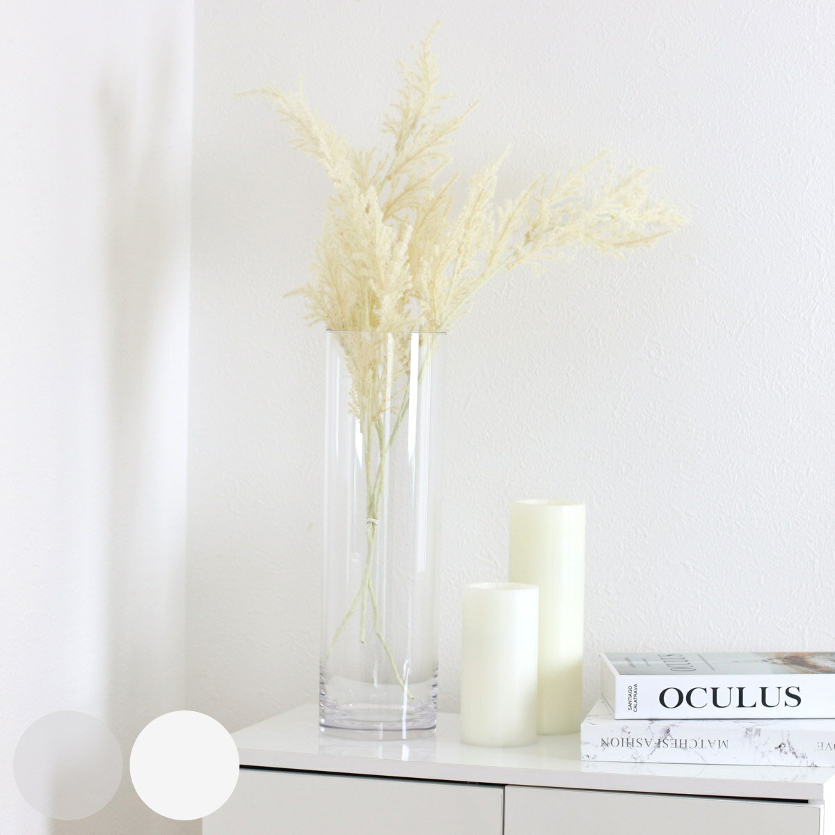 花瓶 割れないガラス PVシリンダー 直径12×高さ40cm （ 花びん 花器 シリンダー フラワーベース 透明 割れない ベース フラワー 花 飾る 円筒 円柱 ポリカーボネート プラ キャニスター クリア ホワイト われない ）【39ショップ】