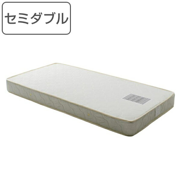 サイズ約 幅120×奥行195×高さ16.5（cm）重量約 21kg内容量1台材質材料：コイルスプリング（詰物：ウレタンフォーム）外装生地の組成：ポリエステル100％生産国中国製寝具のサイズセミダブル組立状態完成品備考コイル数：352区分返...