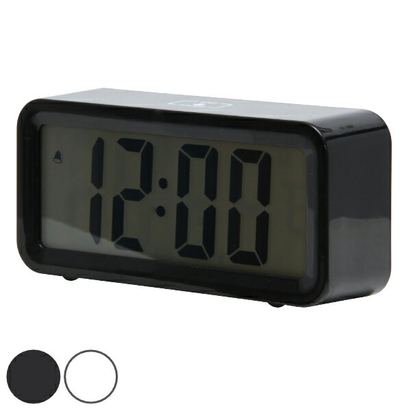 置き時計 ブロック デジタル 時計 目覚まし時計 アラーム 温度計 タイマー 電池式