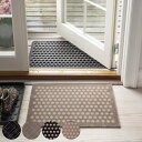 玄関マット チカ コペンハーゲン フロアマット 40×60 屋内 ( マット 玄関 ストライプ ドット はさみで切れる 幅60cm 敷き物 ラグ 滑り止め インテリア 室内用マット おしゃれ ベージュ ブラック 洗面所 ランドリー 敷物 )【39ショップ】(3)