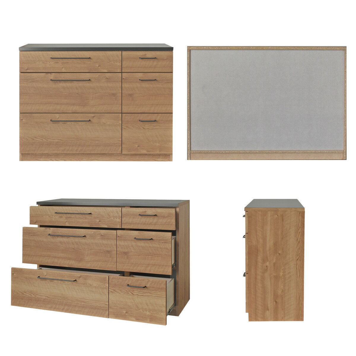 キッチンカウンター 幅120cm 高さ85cm 引出し6杯 特殊鋼板 日本製 完成品 グラーデ ( 開梱設置 カウンター キッチン 引き出し 6杯 食器棚 収納 GLURDE 作業台 家電収納 棚 ラック スライドレール )【39ショップ】