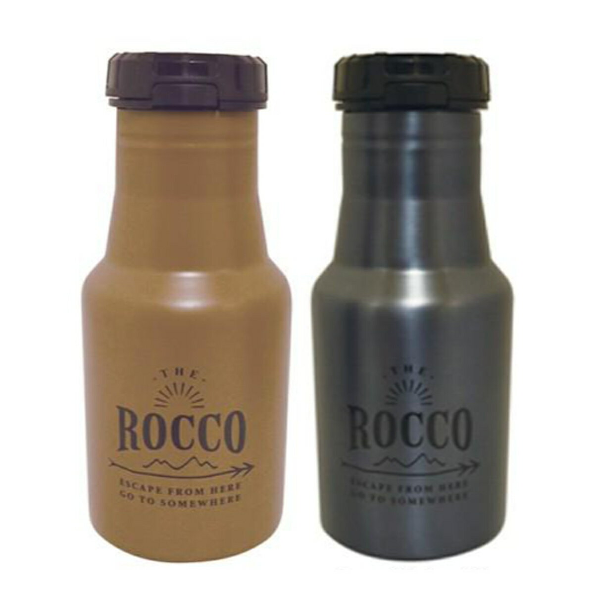 水筒 マグボトル ロッコ ワンタッチボトル 350ml 直飲み （ ボトル 保温 保冷 魔法瓶 ステンレスボトル ステンレスマグボトル ROCCO アウトドア おしゃれ ステンレス製 シンプル スタイリッシュ ）【39ショップ】