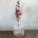 ドライフラワー Into The Glass-Vase 花瓶付き （ ブーケ 花束 フラワーベース 花瓶セット ガラス 花 インテリア おしゃれ ギフト 贈り物 プレゼント インテリア雑貨 誕生日 母の日 記念日 お祝い 雑貨 ミニサイズ スワッグ ） 【39ショップ】