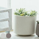 植木鉢 モノクローム ポット L ( プラントポット セメントポット 鉢 穴あき プランター セメント スタンド 置く 植物 観葉植物 多肉 サボテン 園芸 直植え ガーデニング エクステリア )【39ショップ】