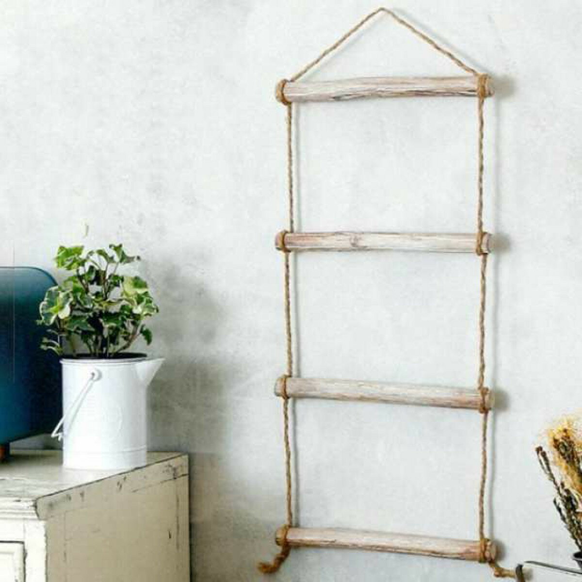 ガーデンオーナメント ブロンシュ ラダー S L ハシゴ （ ガーデニング雑貨 はしご 木製 ウッドラダー ディスプレイ 壁掛け 園芸 エクステリア 雑貨 飾り ホイール 庭 ベランダ ガーデニング インテリア おしゃれ ）【39ショップ】