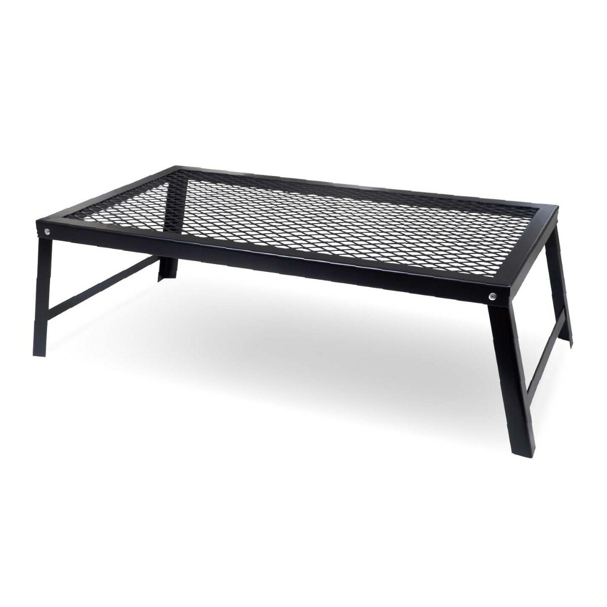 アウトドアテーブル 折りたたみ式 焚き火テーブル （ メッシュテーブル 焚き火 直火 アウトドア 折りたたみ モンターナ MONTAGNA ローテーブル スチール アウトドア用品 テーブル キャンプ ）【39ショップ】