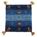 チェアパッド クッション 座布団 ギャッベ GABBEH D20 角型 40cm ( シートクッション チェアクッション ギャベ ギャッベ織 ウール 手織り 椅...