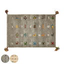 玄関マット 室内 GABBEH ヌメロ 60×90 ( マット ラグ 敷物 インテリア おしゃれ ギャッベ ウール100% ふかふか 羊毛 冬 幅90cm かわ...