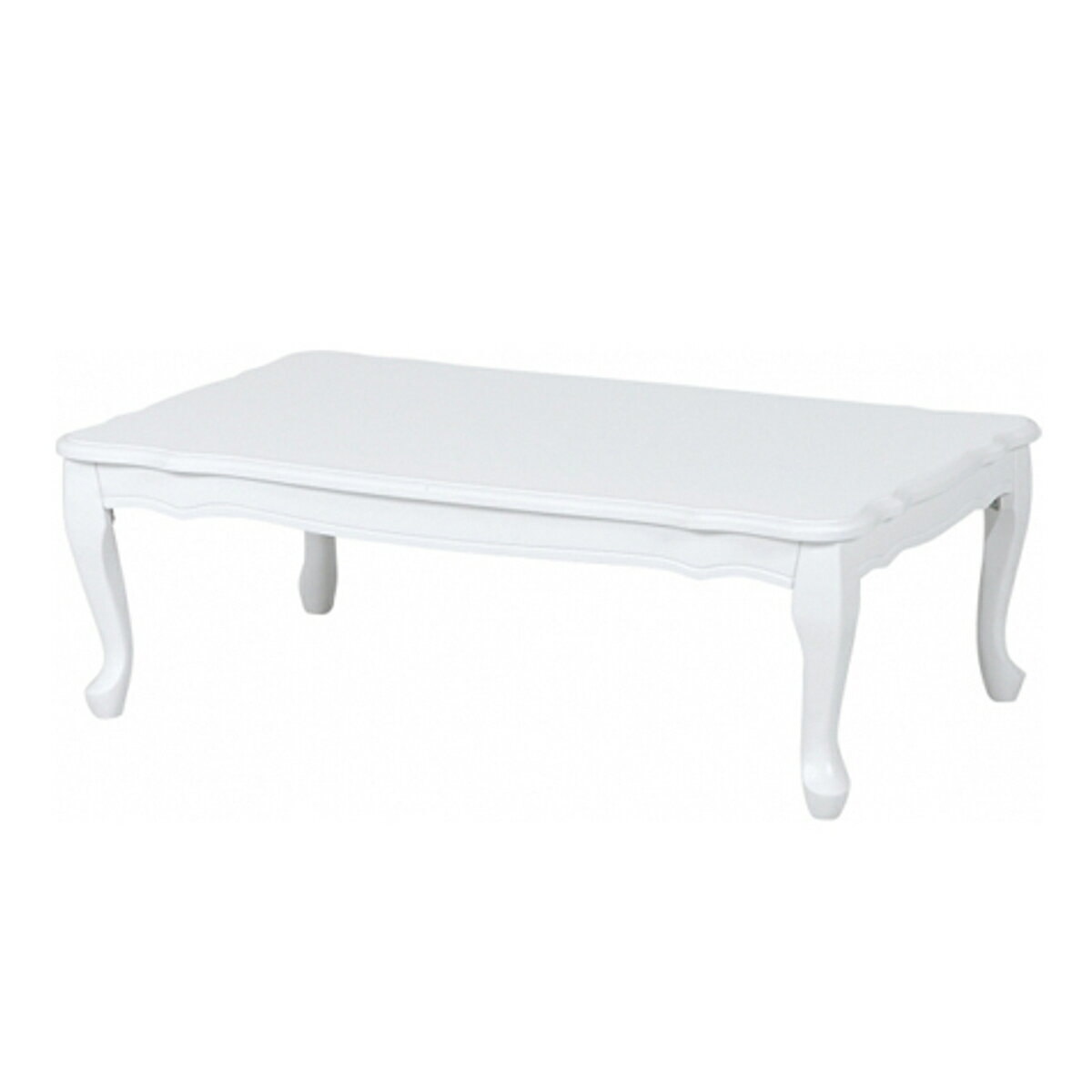 ローテーブル フェミニン 折れ脚タイプ 幅80cm ホワイト （ センターテーブル リビングテーブル 折りたたみテーブル 折り畳み 折れ脚 机 デスク 座卓 木製 猫脚 ）【39ショップ】