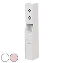 トイレラック スリム クローバー MTR-7006 ホワイト ( トイレットペーパーストッカー 収納ラック トイレ収納 ラック トイレ収納ラック サニタリー収納 掃除道具収納 )【39ショップ】(3)