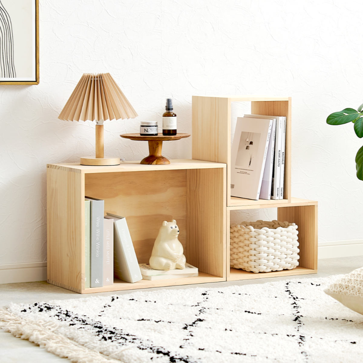 収納ボックス 3点セット パイン材 天然木 A4対応 （ 木箱 収納 ボックス 3個セット 完成品 木製 組み合..