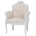 チェア シングルソファ 姫系 ロマンチック HAMPTON 幅71cm ( 白家具 猫脚 クラシック アンティーク 1Pソファ 一人掛けソファ 椅子 いす イス 完成品 天然木 木製 パイン材 ねこ脚 )【39ショップ】