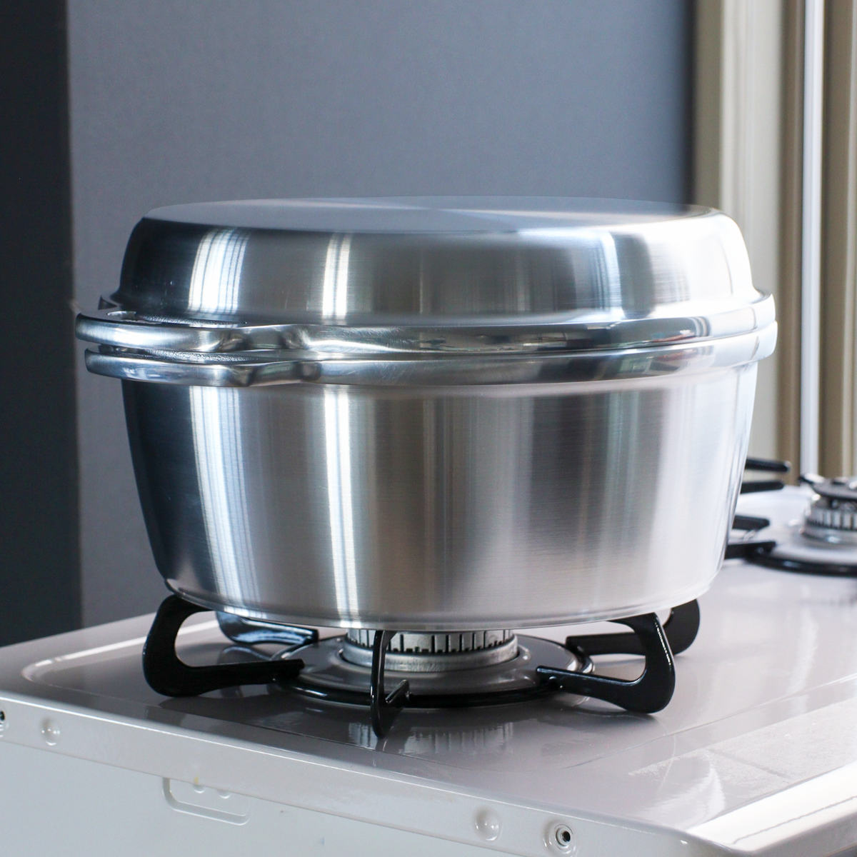 【レビュー特典付き】 KING無水鍋24 24cm IH対応 日本製 （ ガス火対応 無水鍋 両手鍋 調理鍋 鍋 オーブン対応 アルミ鍋 無水調理 無加水調理 無水調理鍋 なべ オーブン調理 レシピ付き オール熱源対応 ）【39ショップ】