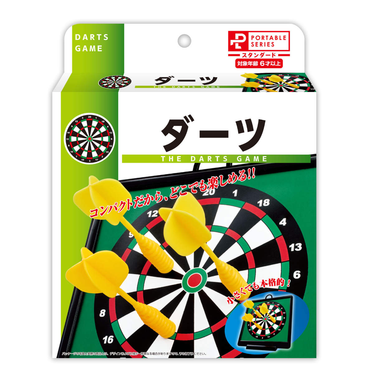 サイズ直径：約 14.5（cm）重量約 119g内容量1箱（ダーツ的：1個、矢：3本、スタンド：1個、説明書：1部）材質PP、ABS、マグネット、紙生産国中国製対象年齢6歳から備考壁掛け・立てかけの2WAY区分返品・キャンセル区分（小型商品）ギフトラッピングページを見る●手軽に遊べるポータブルダーツセットです。●的は壁掛けと立てかけの2Wayでお使いいただけます。●矢はマグネット式なので、小さなお子様がいるご家庭でも安心です。●ご自宅用としてはもちろん、ちょっとした贈り物にもおすすめです。おすすめポイント手軽に楽しめる　安全なポータブルダーツいつでもどこでも気軽にダーツが楽しめるセットです。的の取り付けはとても簡単で、壁掛けと立てかけの2Wayでお使いいただけます。矢はマグネット式なので、小さなお子様がいるご家庭でも安心・安全です。対象年齢：6歳〜商品詳細 ご家族やご友人への贈り物にもご自宅用としてはもちろん、お誕生日やクリスマスのちょっとした贈り物、ファミリーで楽しめるプレゼントとしてもおすすめです。関連キーワード：子供 室内 台 遊ぶ 庭 お部屋 部屋 おうちじかん かべかけ 壁かけ 玩具 オモチャ ジュニア 男の子 誕生日 ギフト 男子 女子 女の子 使いやすい キャンプ 野外 公園 レジャー レジャー用品 レジャーグッズ ピクニック アウトドア キャンプグッズ キャンプ用品 アウトドアグッズ アウトドア用品 おうち遊び 運動不足解消 子供会 保育園 幼稚園 景品 イベント お祭り 人気 おすすめ オススメ 7歳 8歳 9歳 10歳 才 LH10711関連商品はこちら外遊び ボールダーツセット CS 遊 キャプテ2,280円カードゲーム フラワーズ 1,380円ボードゲーム スピンスタジアム 3,980円ボードゲーム スピンスタジアム ジュニア 1,780円ボードゲーム ポータブル 将棋ビックサイズ 898円ボードゲーム すごろく ポータブル 大富豪ゲー1,280円カードゲーム ミステリーゲーム 1,380円ボードゲーム ポータブル 囲碁十九路盤ビックサ1,380円ボードゲーム ポータブル リバーシビックサイズ898円ボードゲーム はじめて将棋 2,980円ボードゲーム エクストリーム将棋 1,780円ボードゲーム マグネチック キング将棋 2,980円