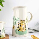 ジャグ Hannah Turner Cat Tall Jug ( ハンナターナー 950ml ピッチャー ポット ウォータージャグ 水差し 花瓶 食洗機対応 電子レンジ対応 陶器 猫 ねこ 水 飲み物 おしゃれ 動物 グッズ アニマル キャット ネコ )【39ショップ】