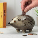貯金箱 Hannah Turner ( ハンナターナー 貯金 置き物 オブジェ インテリア ハリネズミ アニマル 動物 はりねずみ ヘッジホッグ 取り出し口 小銭 硬貨 動物貯金箱 ハンドメイド おしゃれ )【39ショップ】