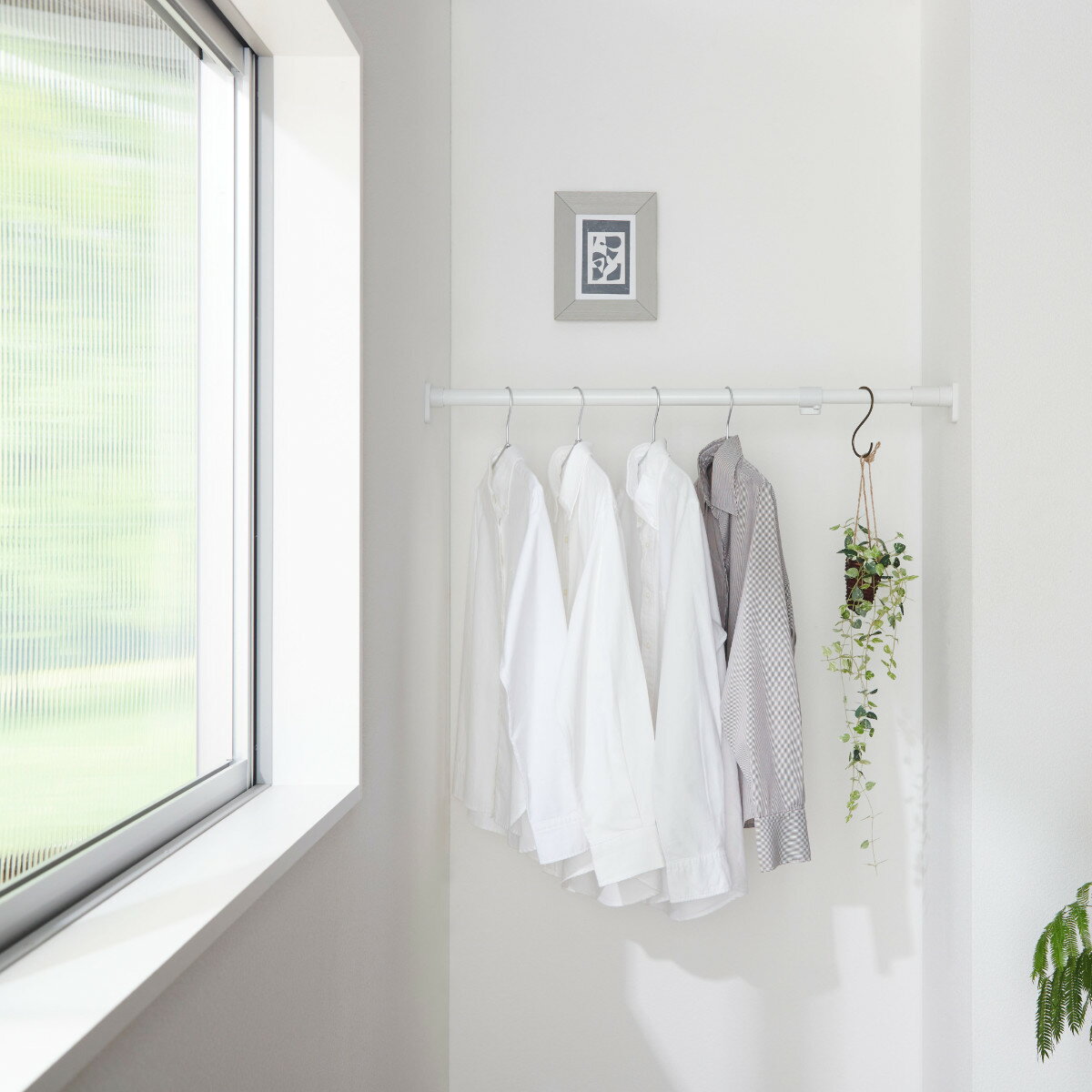 突っ張り棒 50M 取付寸法75〜120cm ジャッキ式 ( つっぱり棒 強力 伸縮棒 つっぱり 棒 収納 収納用品 室内物干し コート掛け 突っ張り 突っ張り...