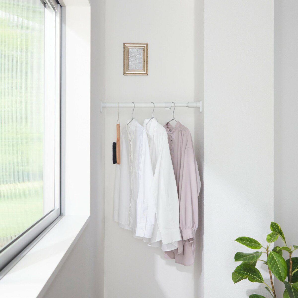 突っ張り棒 ジャッキ式 ( つっぱり棒 強力 伸縮棒 つっぱり 棒 収納 収納用品 室内物干し コート掛け 突っ張り 突っ張りポール 頑丈 固定 クローゼット ...