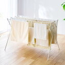 室内物干し 物干しスタンド 伸縮タイプ マットホワイト タオル干し 幅70~126cm ( 物干し スタンド 伸縮 室内 折りたたみ 軽量 布団 ハンガー シンプル 洗濯物干し 平干し ふとん コンパクト 折り畳み 組立簡単 洗濯 洗濯用品 )【39ショップ】