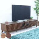 テレビボード 幅176.5cm ローボード 70型対応 フルスライドレール 完成品 ( テレビ台 可動棚 ラック 棚 収納 引き出し リビングボード 省スペース ナチュラル ブラウン お掃除ロボット対応 )【39ショップ】