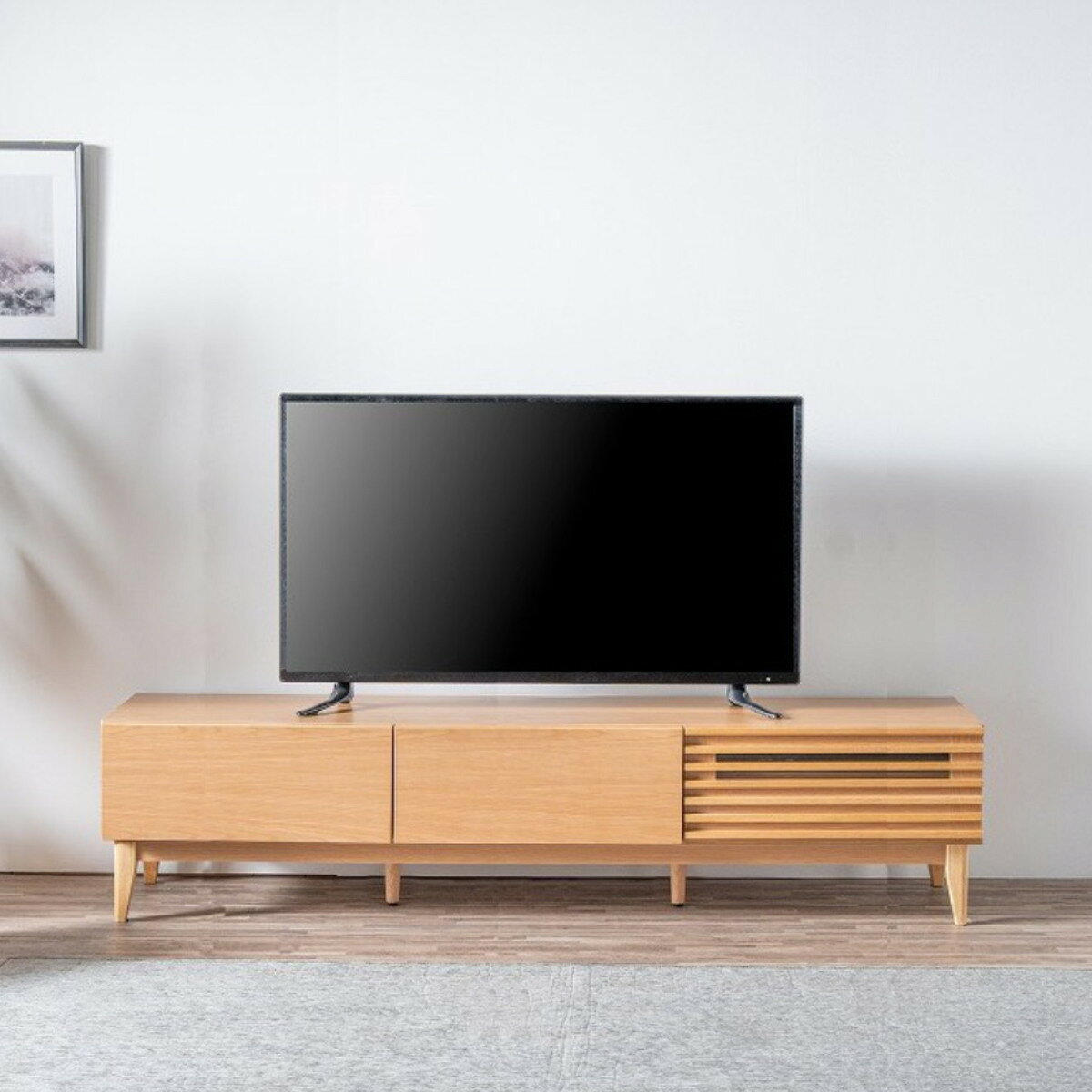 家具 収納家具 テレビ台　 幅240cm］テレビ台 完成品 国産 コンセント付 引出し収納 大川家具