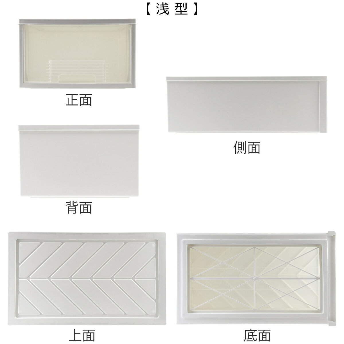 【当店限定カラー】収納ケース クローゼット 浅型 深型 ファインテナー （ 収納ボ...