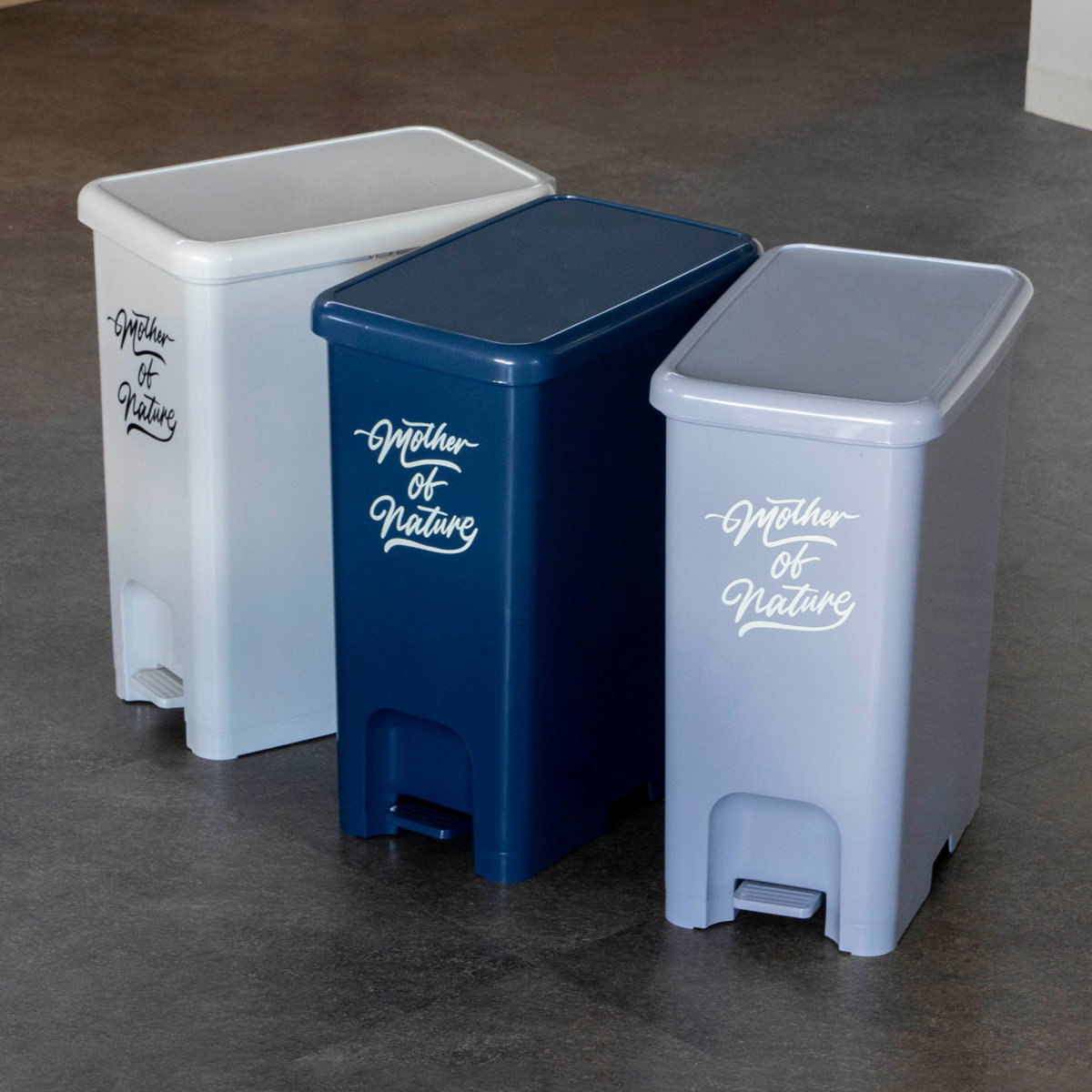 Rakuten - ゴミ箱 26L ペダルペール アースカラー （ ごみ箱 26リットル 幅23.5 分別 ペダル式 ダストボックス ふた付き 蓋付き 踏み蓋 ペダル ペダル式ごみ箱 キッチン リビング シンプル おしゃれ ）【39ショップ】