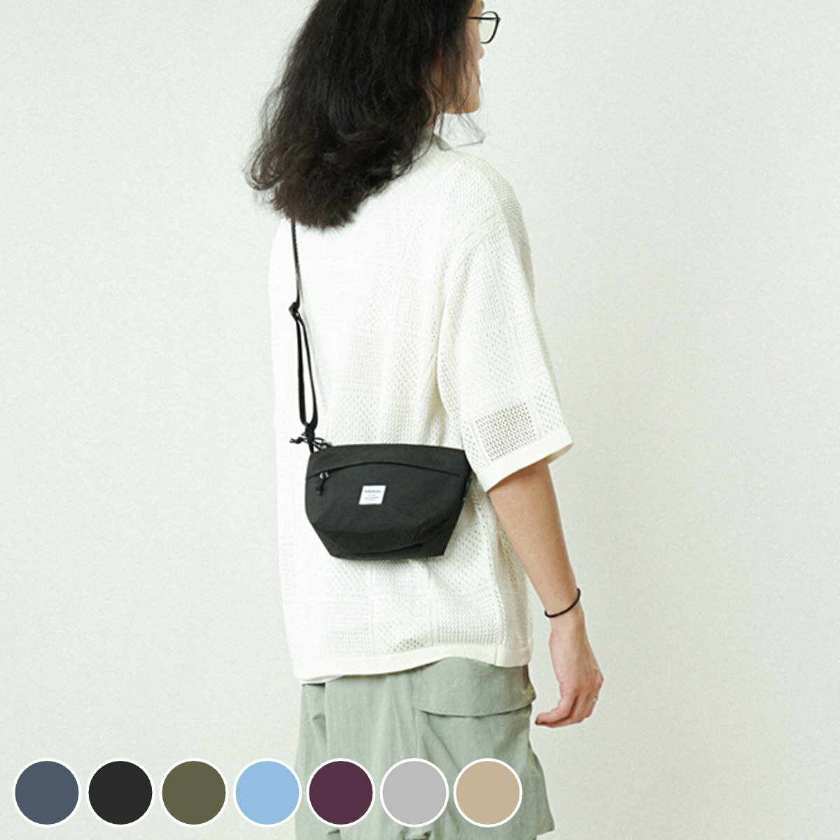 樂天商城 - ショルダーバッグ hellolulu ルナ LUNA 1.4L （ ハロルル ボディバッグ バッグ ミニショルダー 鞄 サコッシュ 斜め掛け ポシェット マチあり ポーチ 撥水加工 フェス アウトドア ポケット キークリップ おしゃれ ）【39ショップ】