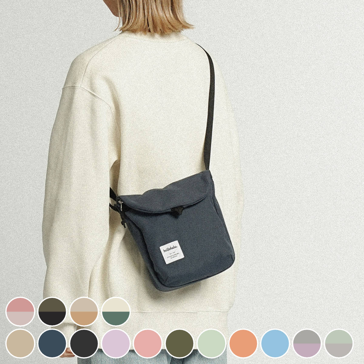 ショルダーバッグ hellolulu デシ DESI （ ハロルル バッグ レディース メンズ ショルダー 斜め掛け かばん 鞄 コンパクト 軽量 撥水 ミニショルダー サコッシュ ポシェット ファスナー カジュアル おしゃれ ）【39ショップ】